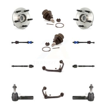 Front Hub Upper Arm Lower Ball Joint Outer Inner Tie Rod Link Kit (12Pc) For Dodge Dakota K7T-110314