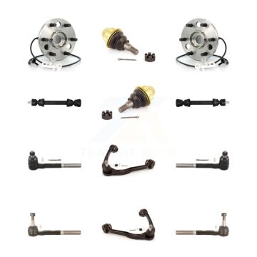 Front Hub Upper Arm Lower Ball Joint Outer Inner Tie Rod & Link Kit (12Pc) For GMC Yukon K7T-110316