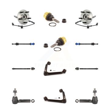 Front Upper Arm Lower Ball Joint Outer Inner Tie Rod & Link Kit (12Pc) For Dodge Ram 1500 K7T-110329
