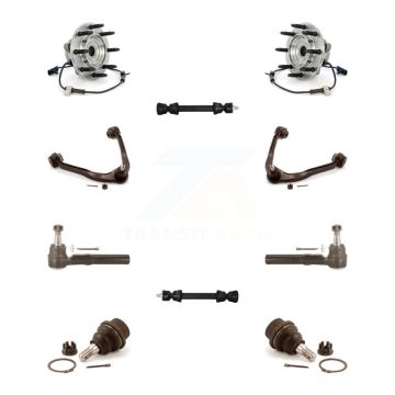 Front Bearing Upper Control Arm Lower Ball Joint Outer Tie Rod & Link Kit (10Pc) For 1500 K7T-110331