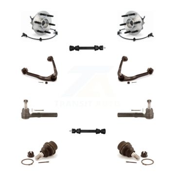 Front Bearing Upper Control Arm Lower Ball Joint Outer Tie Rod & Link Kit (10Pc) For 1500 K7T-110332