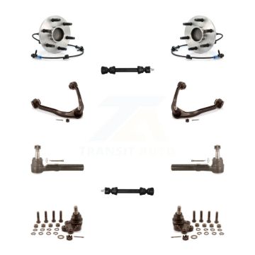 Front Bearing Upper Control Arm Lower Ball Joint Outer Tie Rod & Link Kit (10Pc) For 1500 K7T-110333