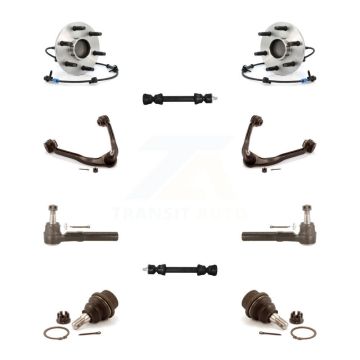 Front Bearing Upper Arm Lower Ball Joint Outer Tie Rod Link Kit (10Pc) For Chevrolet GMC K7T-110334