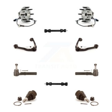 Front Bearing Upper Control Arm Lower Ball Joint Outer Tie Rod & Link Kit (10Pc) For 1500 K7T-110335