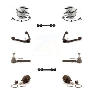Front Bearing Upper Control Arm Lower Ball Joint Outer Tie Rod & Link Kit (10Pc) For 1500 K7T-110336