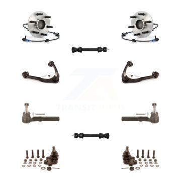 Front Bearing Upper Control Arm Lower Ball Joint Outer Tie Rod & Link Kit (10Pc) For 1500 K7T-110337