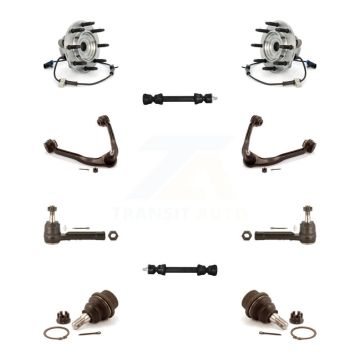 Front Bearing Upper Control Arm Lower Ball Joint Outer Tie Rod & Link Kit (10Pc) For 1500 K7T-110339
