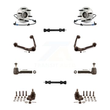 Front Bearing Upper Arm Lower Ball Joint Outer Tie Rod Link Kit (10Pc) For Chevrolet GMC K7T-110341
