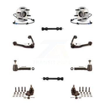 Front Bearing Upper Arm Lower Ball Joint Outer Tie Rod Link Kit (10Pc) For Chevrolet GMC K7T-110345
