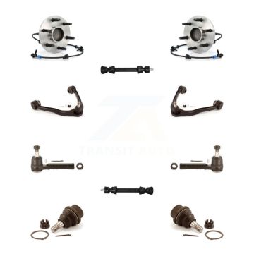 Front Bearing Upper Arm Lower Ball Joint Outer Tie Rod Link Kit (10Pc) For Chevrolet GMC K7T-110346