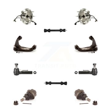 Front Bearing Upper Control Arm Lower Ball Joint Outer Tie Rod Link Kit (10Pc) For GMC HD K7T-110352