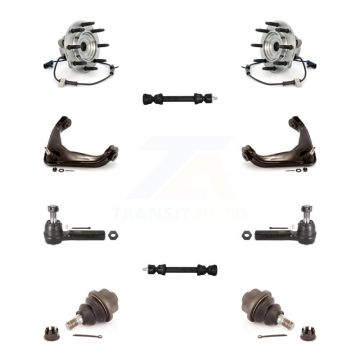 Front Bearing Upper Control Arm Lower Ball Joint Outer Tie Rod Link Kit (10Pc) For GMC HD K7T-110353