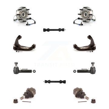 Front Bearing Upper Control Arm Lower Ball Joint Outer Tie Rod & Link Kit (10Pc) For GMC K7T-110354