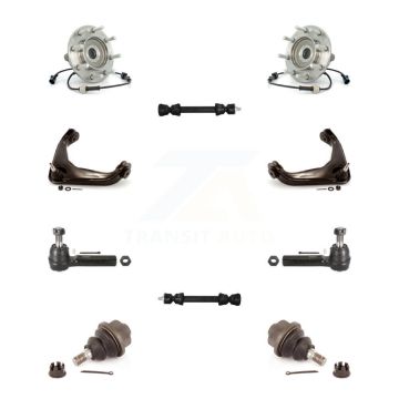 Front Bearing Upper Control Arm Lower Ball Joint Outer Tie Rod & Link Kit (10Pc) For GMC K7T-110355