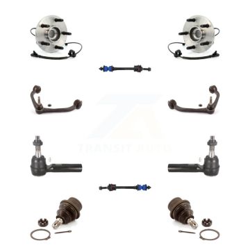 Front Bearing Upper Arm Lower Ball Joint Outer Tie Rod & Link Kit (10Pc) For Dakota Dodge K7T-110360