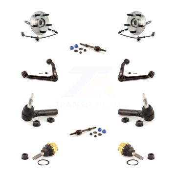Front Bearing Upper Arm Lower Ball Joint Outer Tie Rod Link Kit (10Pc) For Dodge Ram 1500 K7T-110363