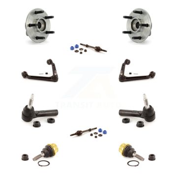 Front Bearing Upper Arm Lower Ball Joint Outer Tie Rod Link Kit (10Pc) For Dodge Ram 1500 K7T-110364