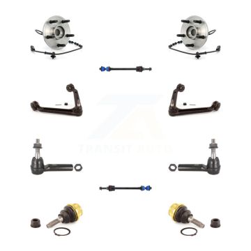 Front Bearing Upper Arm Lower Ball Joint Outer Tie Rod Link Kit (10Pc) For Dodge Ram 1500 K7T-110365