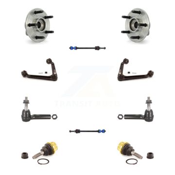 Front Bearing Upper Arm Lower Ball Joint Outer Tie Rod Link Kit (10Pc) For Dodge Ram 1500 K7T-110366