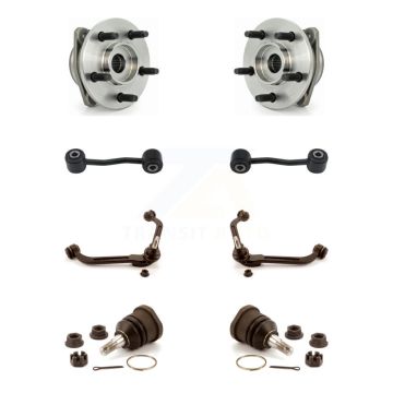 Front Bearing Lower Ball Joint Upper Control Arm & Link Kit For 2005 Jeep Liberty Non-ABS K7T-110399