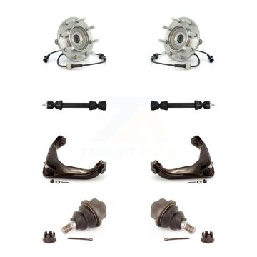 Front Bearing Lower Ball Joint Upper Control Arm & Link Kit For Chevrolet GMC Sierra 3500 K7T-110404