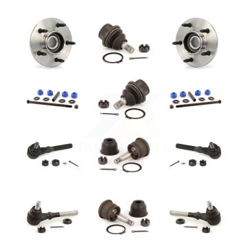 Front Bearing Upper Lower Ball Joint Outer Inner Tie Rod & Link Kit (12Pc) For Ford F-150 K7T-110416