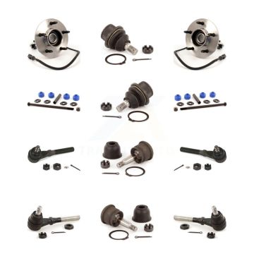 Front Bearing Upper Lower Ball Joint Outer Inner Tie Rod & Link Kit (12Pc) For Ford F-150 K7T-110417