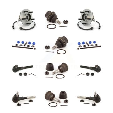 Front Bearing Upper Lower Ball Joint Outer Inner Tie Rod & Link Kit (12Pc) For Ford F-150 K7T-110418