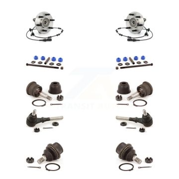 Front Bearing Upper Lower Ball Joint Outer Tie Rod & Link Kit (10Pc) For Ford Expedition K7T-110426
