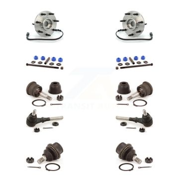 Front Hub Bearing Upper Lower Ball Joint Outer Tie Rod End Link Kit (10Pc) For Ford F-150 K7T-110430