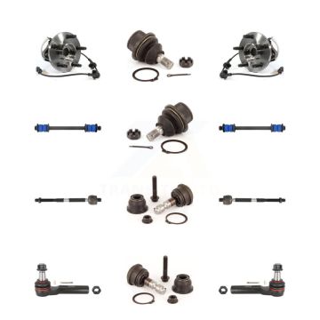 Front Bearing Upper Lower Ball Joint Outer Inner Tie Rod Link Kit (12Pc) For Mazda B4000 K7T-110461