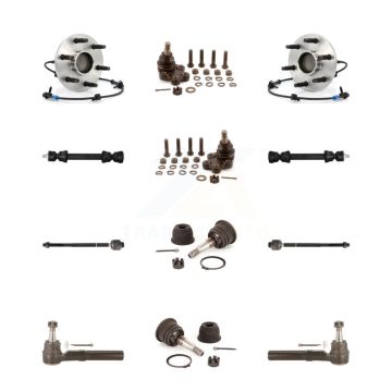 Front Bearing Upper Lower Ball Joint Outer Inner Tie Rod & Link Kit (12Pc) For Chevrolet K7T-110491