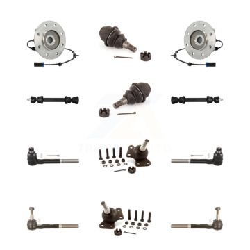 Front Bearing Upper Lower Ball Joint Outer Inner Tie Rod & Link Kit (12Pc) For K3500 GMC K7T-110521