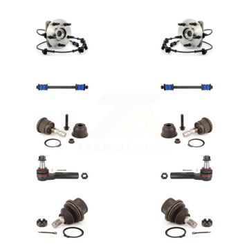 Front Bearing Upper Lower Ball Joint Outer Tie Rod Link Kit (10Pc) For Ford Ranger Mazda K7T-110533