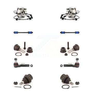 Front Bearing Upper Lower Ball Joint Outer Tie Rod Link Kit (10Pc) For Ford Ranger Mazda K7T-110535