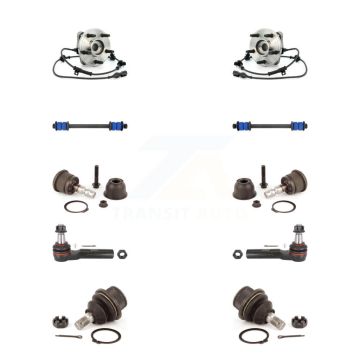 Front Bearing Upper Lower Ball Joint Outer Tie Rod Link Kit (10Pc) For Ford Ranger Mazda K7T-110537