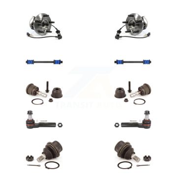 Front Bearing Upper Lower Ball Joint Outer Tie Rod Link Kit (10Pc) For Ford Ranger Mazda K7T-110539