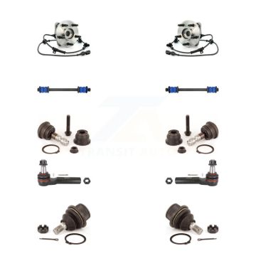 Front Bearing Upper Lower Ball Joint Outer Tie Rod Link Kit (10Pc) For Ford Ranger Mazda K7T-110541
