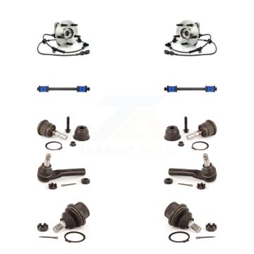 Front Bearing Upper Lower Ball Joint Outer Tie Rod Link Kit (10Pc) For Mazda B4000 B3000 K7T-110545