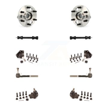 Front Bearing Upper Lower Ball Joint Outer Tie Rod & Link Kit (10Pc) For K1500 Chevrolet K7T-110554