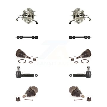Front Bearing Upper Lower Ball Joint Outer Tie Rod Link Kit (10Pc) For GMC Chevrolet 2500 K7T-110564