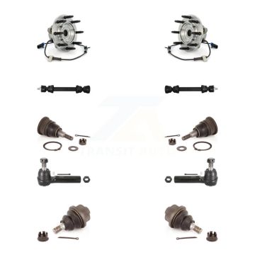Front Bearing Upper Lower Ball Joint Outer Tie Rod Link Kit (10Pc) For GMC Chevrolet 2500 K7T-110565