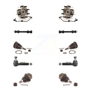 Front Bearing Upper Lower Ball Joint Outer Tie Rod Link Kit (10Pc) For Chevrolet GMC 2500 K7T-110570