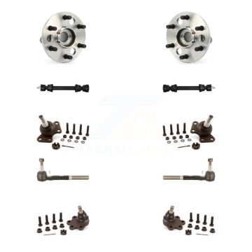 Front Bearing Upper Lower Ball Joint Outer Tie Rod Link Kit (10Pc) For K2500 Suburban GMC K7T-110601