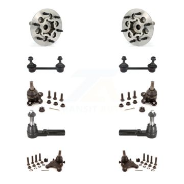 Front Bearing Upper Lower Ball Joint Outer Tie Rod Link Kit (10Pc) For Chevrolet Colorado K7T-110607