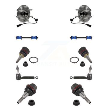 Front Bearing Upper Lower Ball Joint Outer Tie Rod Link Kit (10Pc) For GMC Chevrolet 1500 K7T-110618