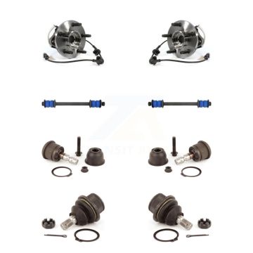 Front Hub Bearing Upper Lower Ball Joint & Sway Bar Link Kit For Ford Ranger Mazda B4000 K7T-110625
