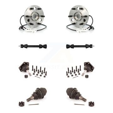 Front Bearing Upper Lower Ball Joint & Sway Bar Stabilizer Link Kit For Cadillac Escalade K7T-110634