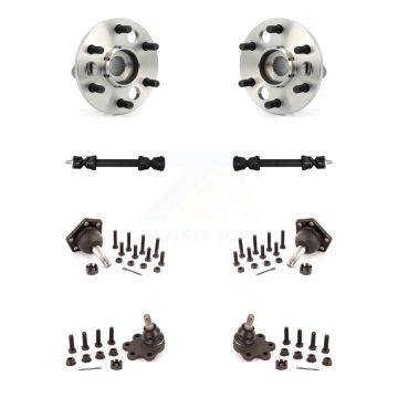 Front Hub Bearing Upper Lower Ball Joint Link Kit For K1500 Chevrolet GMC Suburban Blazer K7T-110635