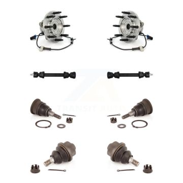 Front Bearing Upper Lower Ball Joint Link Kit For GMC Chevrolet Sierra 2500 HD Silverado K7T-110646